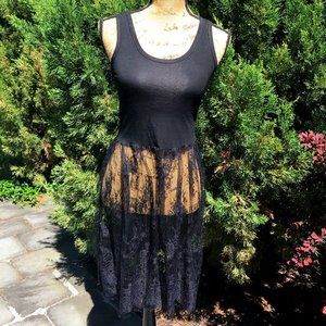 Fengwu Womens Lace Trim Jersey Tunic Tank